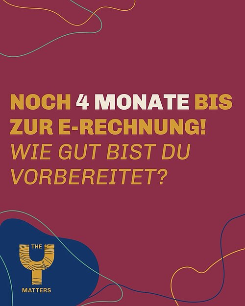 Vier Monate klingen nach viel Zeit. Für neue Prozesse ist es das nicht. ⏳
Denn die E-Rechnung ist mehr als ein neues... Vier Monate klingen nach viel Zeit. Für neue Prozesse ist es das nicht. ⏳
Denn die E-Rechnung ist mehr als ein neues...